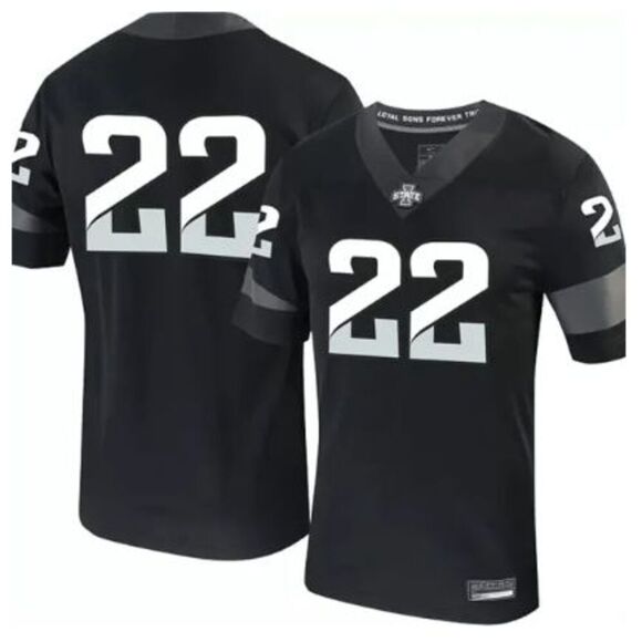 Nike Men's Iowa State Cyclones #22 Football Jersey Black XXL - Picture 1 of 9